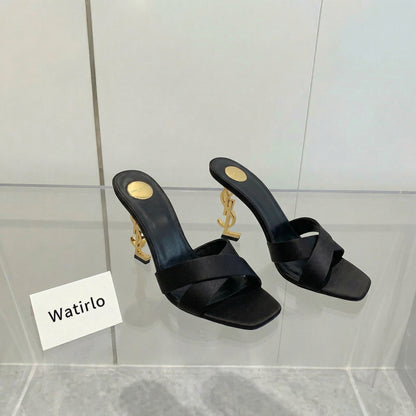 Y-SL Opyum Satin Mules