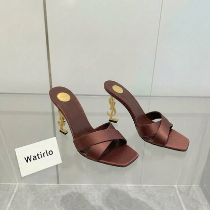 Y-SL Opyum Satin Mules