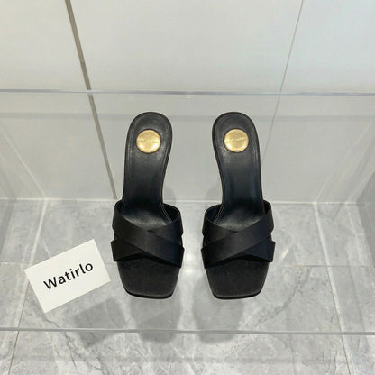 Y-SL Opyum Satin Mules