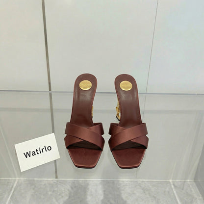 Y-SL Opyum Satin Mules