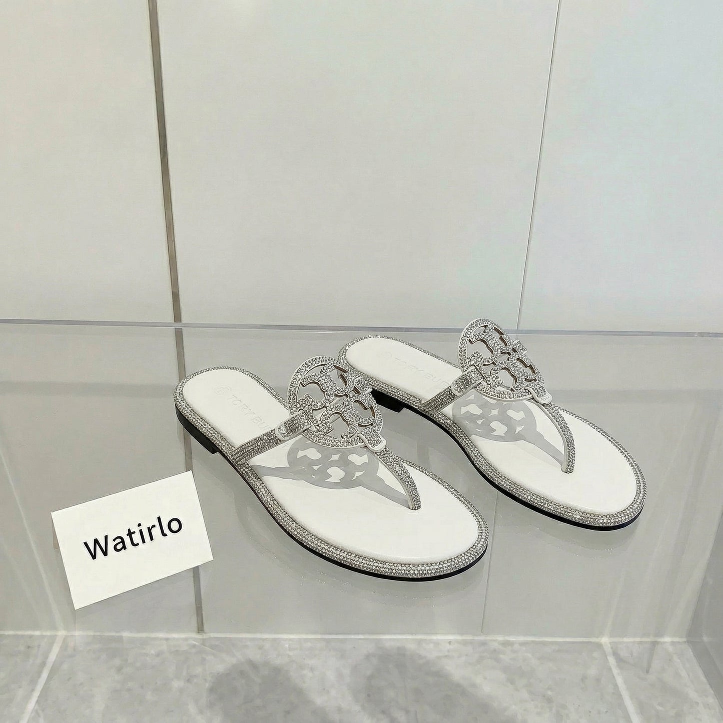 TB Miller Sparkly Embellished Slides