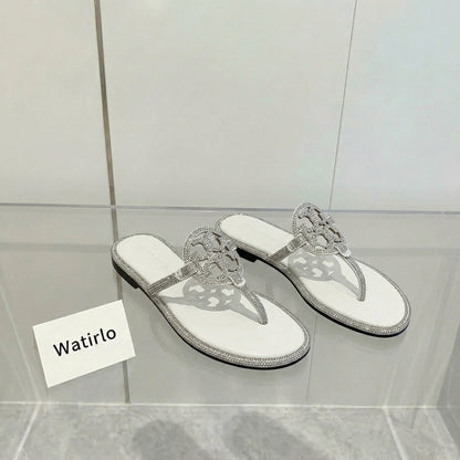 TB Miller Sparkly Embellished Slides