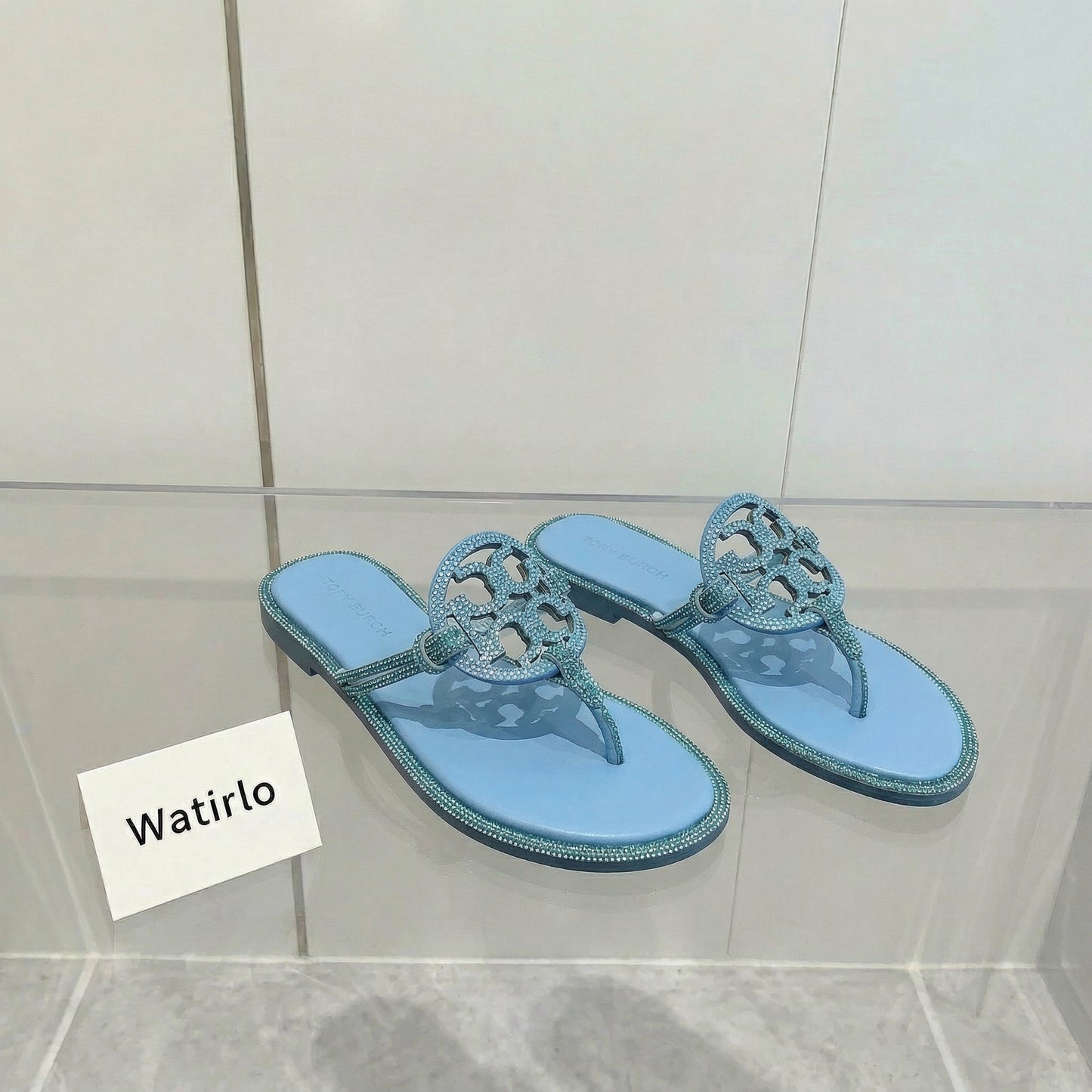 TB Miller Sparkly Embellished Slides