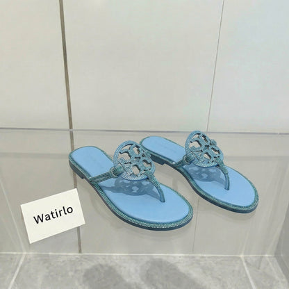 TB Miller Sparkly Embellished Slides