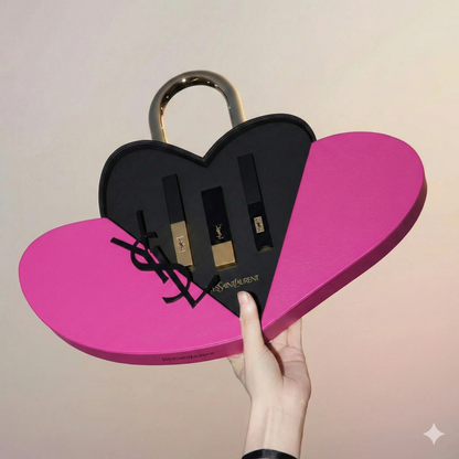 Y-SL Limited Edition Valentine Gift Box + 3 Lipstick pieces