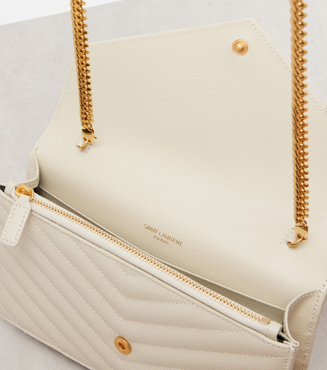 Y-SL Envelope Cassandre Bag With Chain