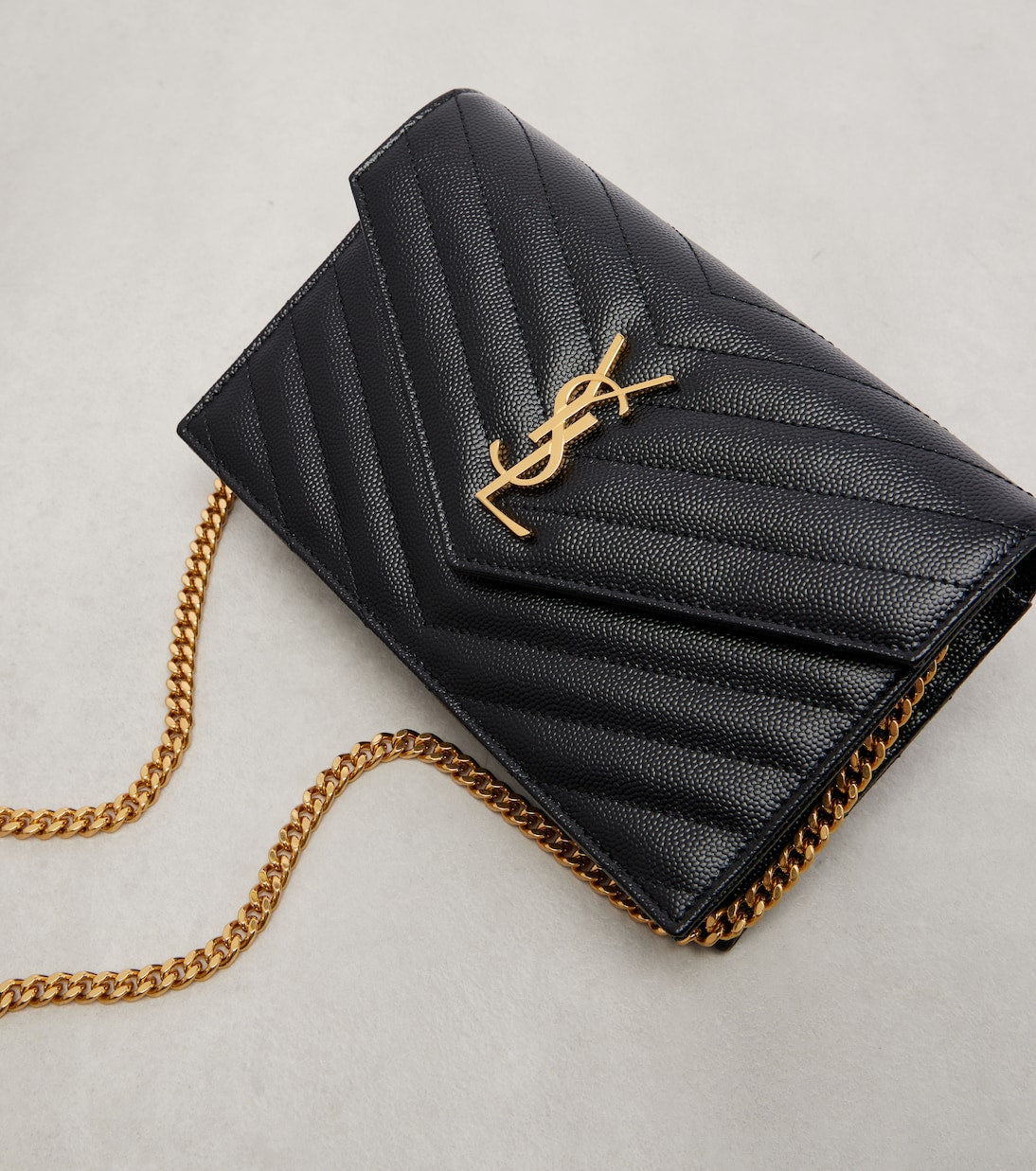 Y-SL Envelope Cassandre Bag With Chain